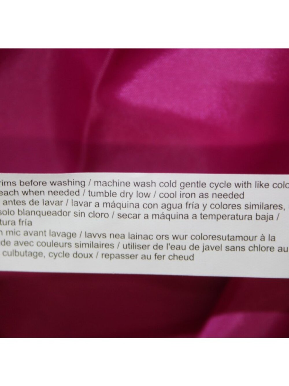 Eloquil Jacket Sz 14 Pink Rhinestones Belted Collared Pockets Poly Rayon - Picture 11 of 13